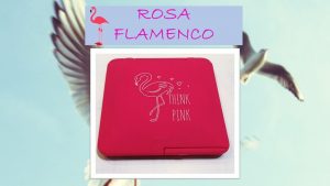 Espejo De Bolso Doble Aumento Rosa Flamenco