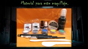 Material Maquillaje Zombie Tiro Cabeza Mascarilla