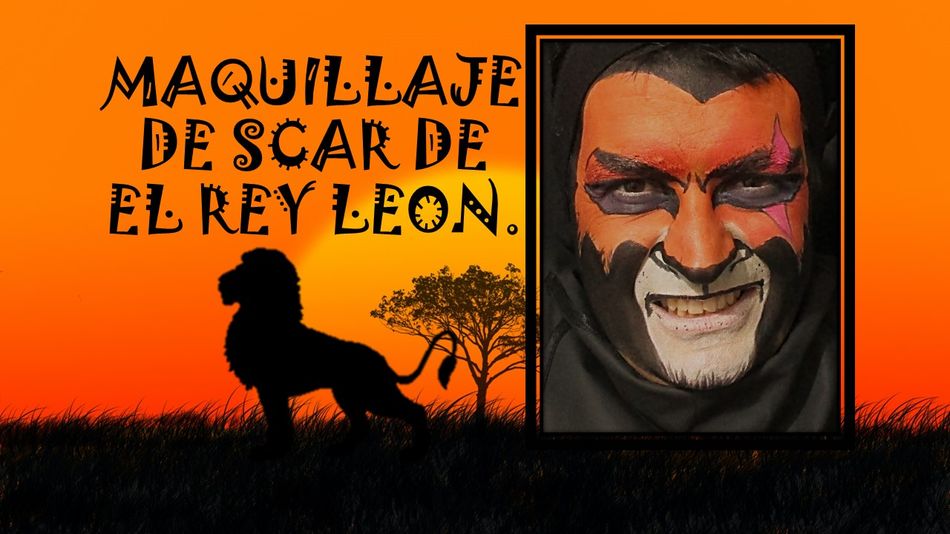 Maquillaje de Scar de El Rey León - Rubidel Fuenlabrada