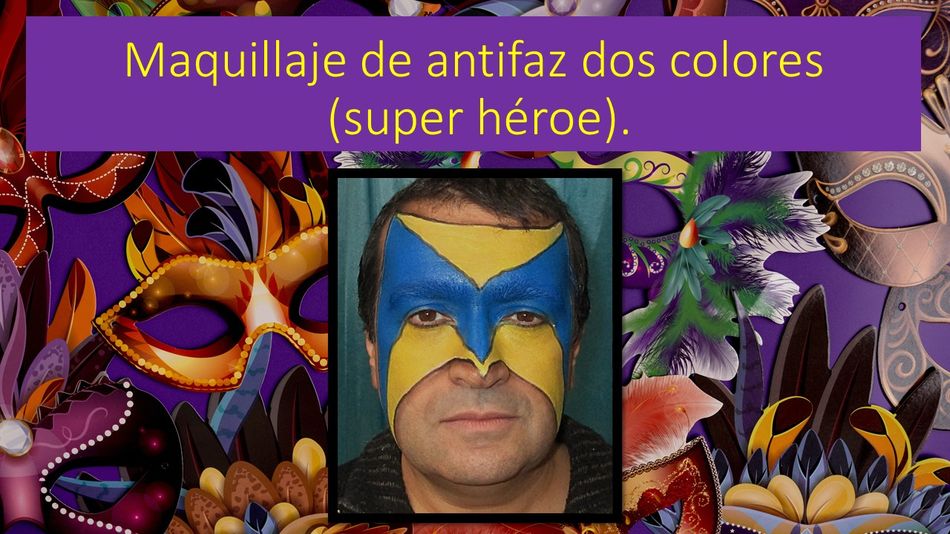 Maquillaje Antifaz Dos Colores Carnaval 2022