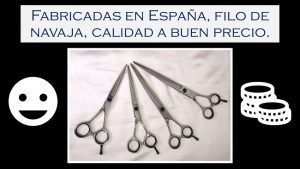Tijeras Profesionales 3 Claveles Azabache Made In Spain